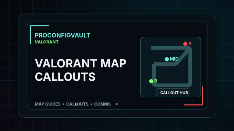 Valorant map callouts hub and map guide cluster by ProConfigVault