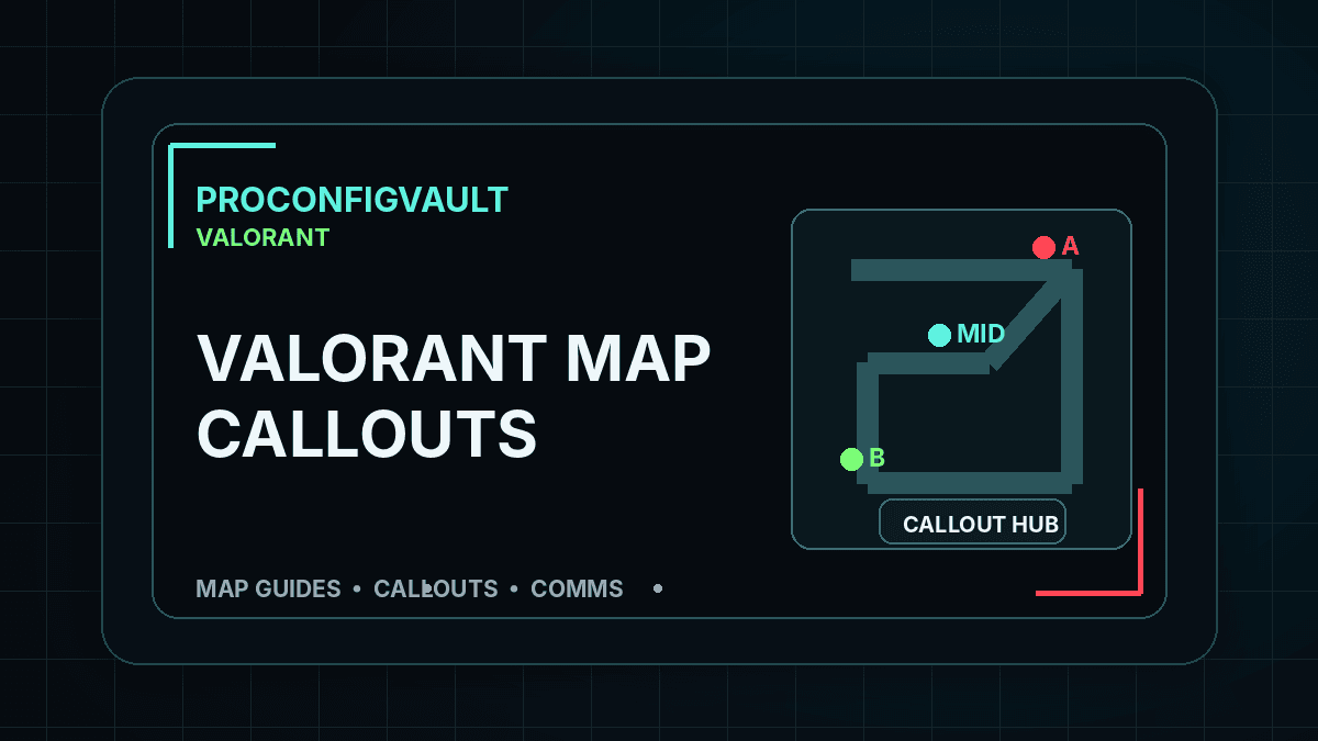Valorant map callouts hub and map guide cluster by ProConfigVault