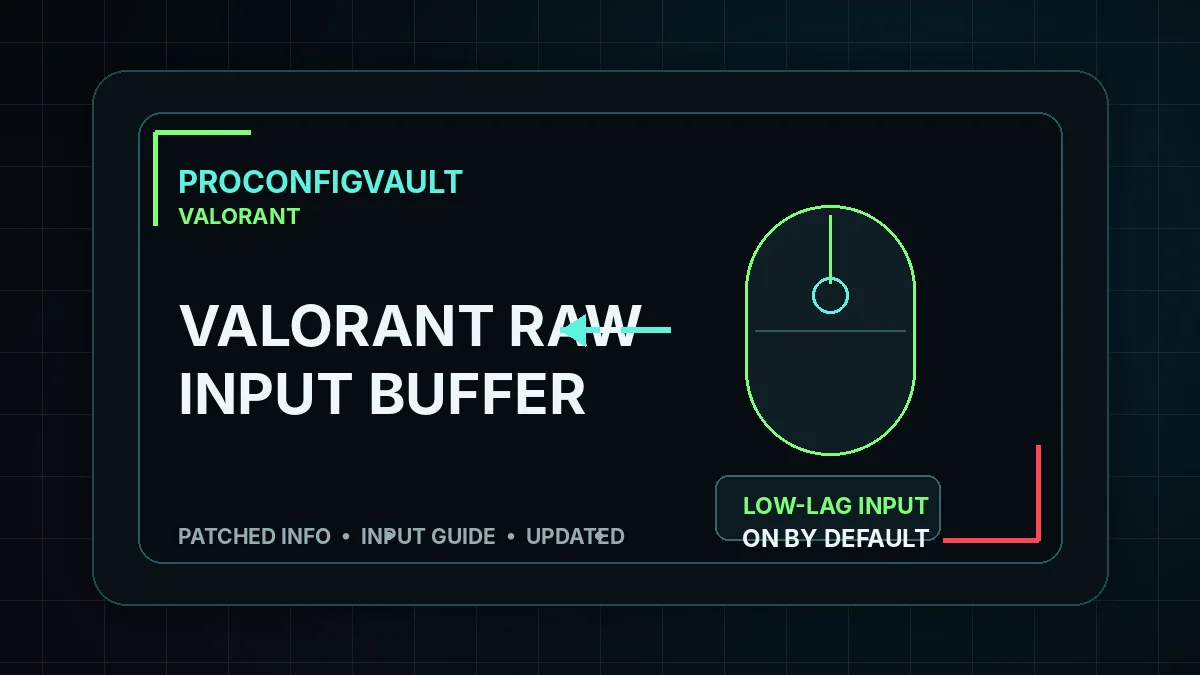 Valorant raw input buffer and mouse input settings guide by ProConfigVault